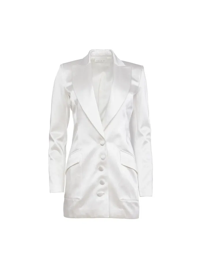 Fleur Du Mal Dresses Women Tuxedo Dress Ivory Fleur Du Mal Dresses Women Tuxedo Dress Ivory