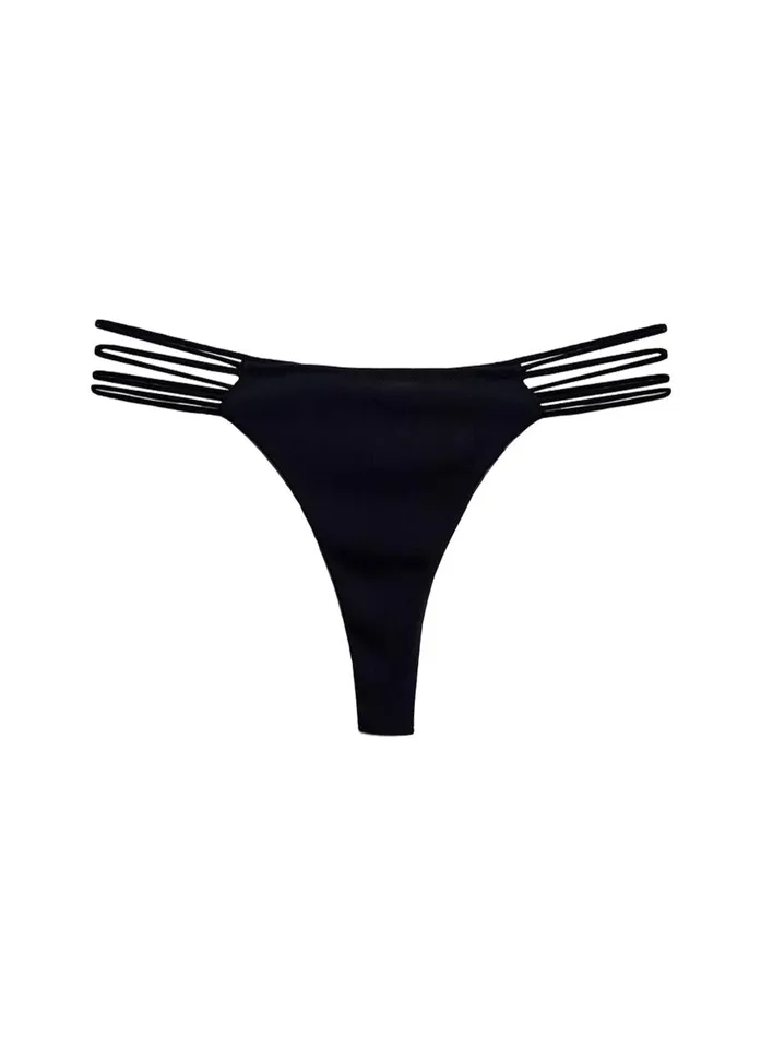 Fleur Du Mal Thongs Women Laced Thong Black Fleur Du Mal Thongs Women Laced Thong Black