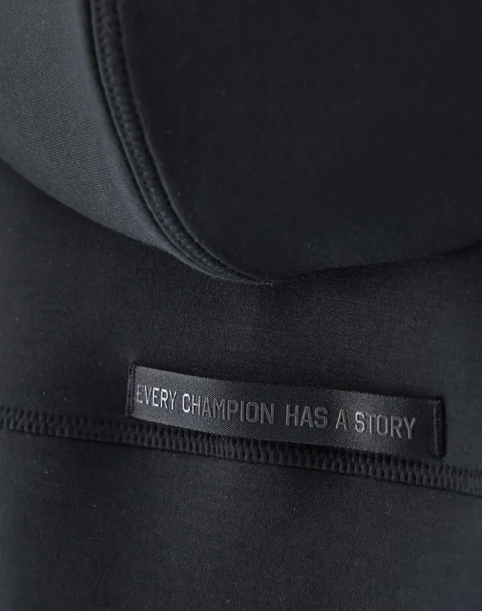 Flex Cropped Hoodie GelInfused Jocktag Black Women Champion Hoodies and Sweatshirts