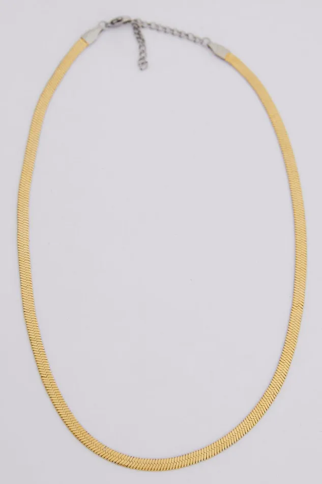 Francesa Snakechain Necklace In Gold Women Showpo Necklaces