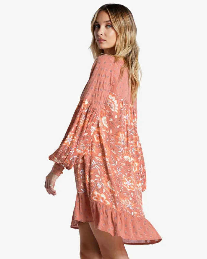 Free As Can Be Babydoll Dress Rose Dawn Women Billabong Mini Dresses