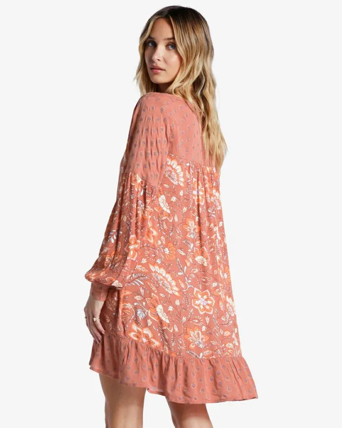Free As Can Be Babydoll Dress Rose Dawn Women Billabong Mini Dresses