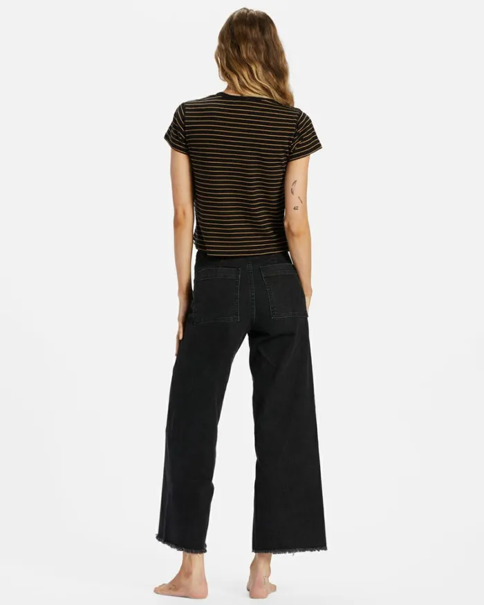 Free Fall WideLeg Pants Black Women Billabong Essentials