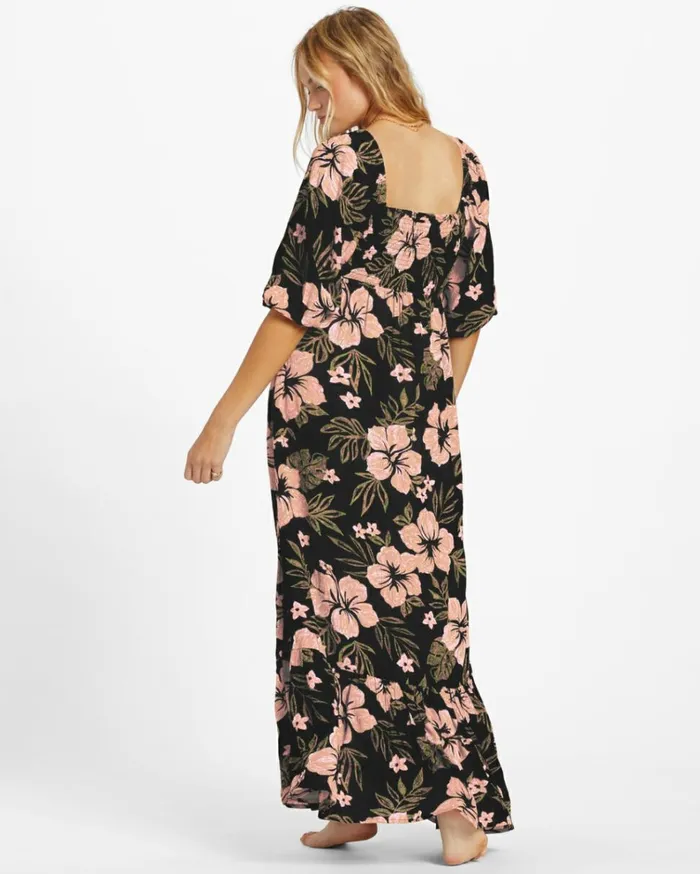 Full Bloom Dress Black Sands Women Billabong Maxi Dresses