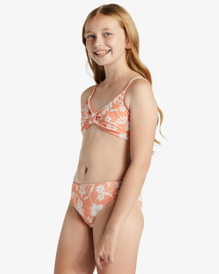 Girl039s Island In The Sun Two Piece Triangle Bikini Set Tangy Tangerine Kids Billabong Girls039 Swimwear