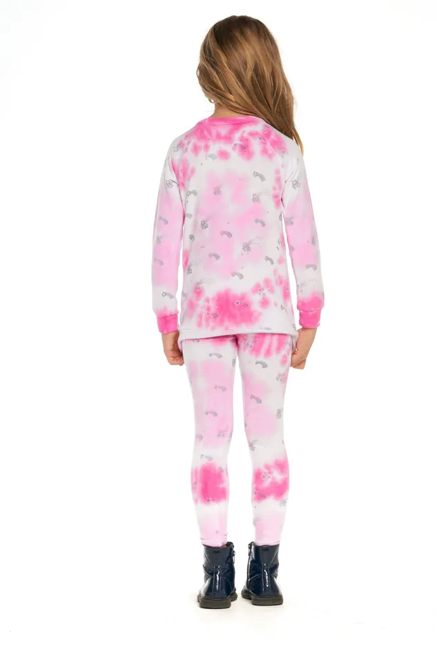 Girls Chaser Brand Tie Dye Shooting Stars Pullover Tops Girls Chaser Brand Tie Dye Shooting Stars Pullover Tops