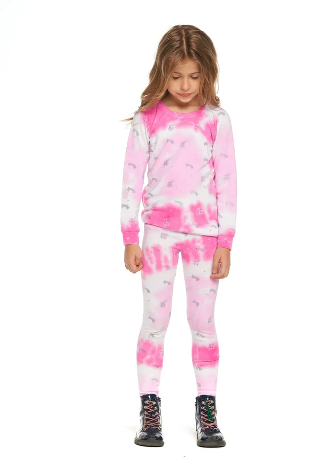 Girls Chaser Brand Tie Dye Shooting Stars Pullover Tops Girls Chaser Brand Tie Dye Shooting Stars Pullover Tops