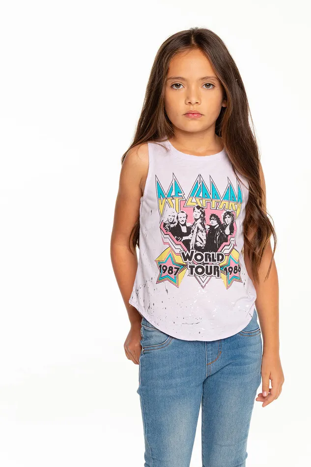 Girls Def Leppard World Tour Tops Chaser Brand