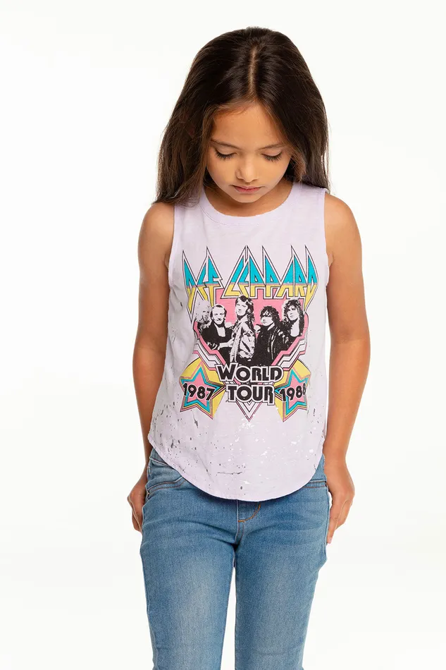 Girls Def Leppard World Tour Tops Chaser Brand
