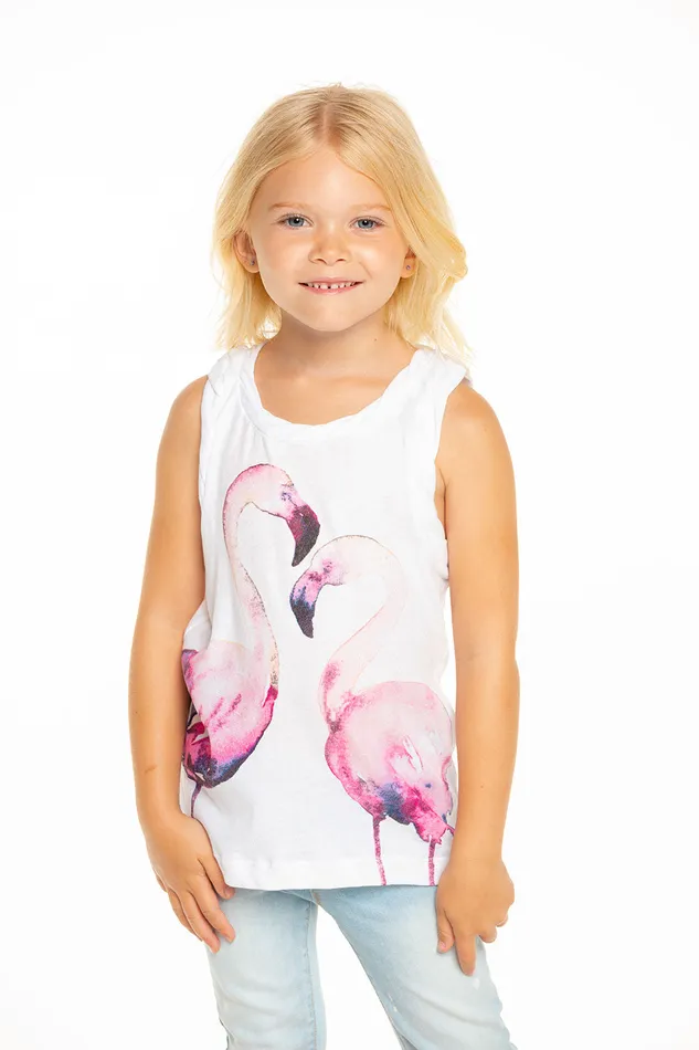 Girls Dresses and Skirts Chaser Brand Flamingo Love Tank