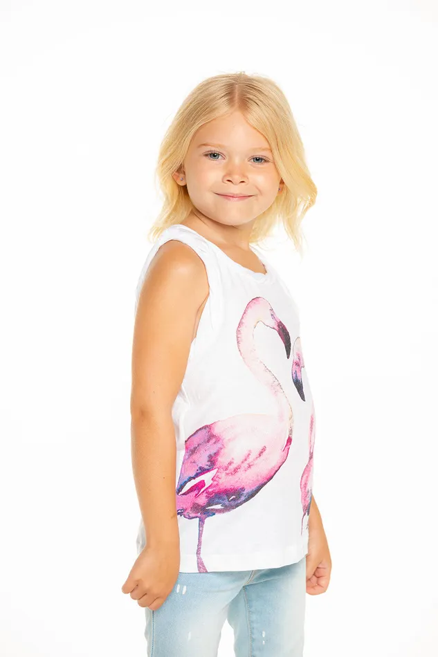 Girls Dresses and Skirts Chaser Brand Flamingo Love Tank