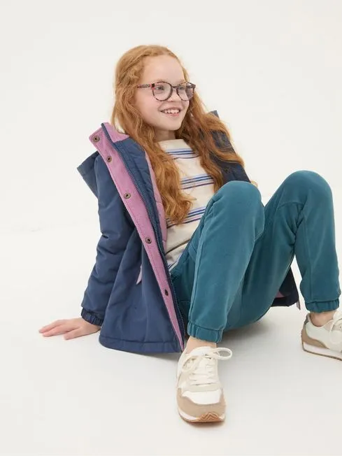 Girls Fatface Coats and Jackets Leah Navy Blue Jacket