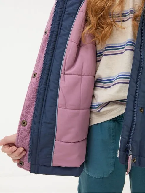 Girls Fatface Coats and Jackets Leah Navy Blue Jacket
