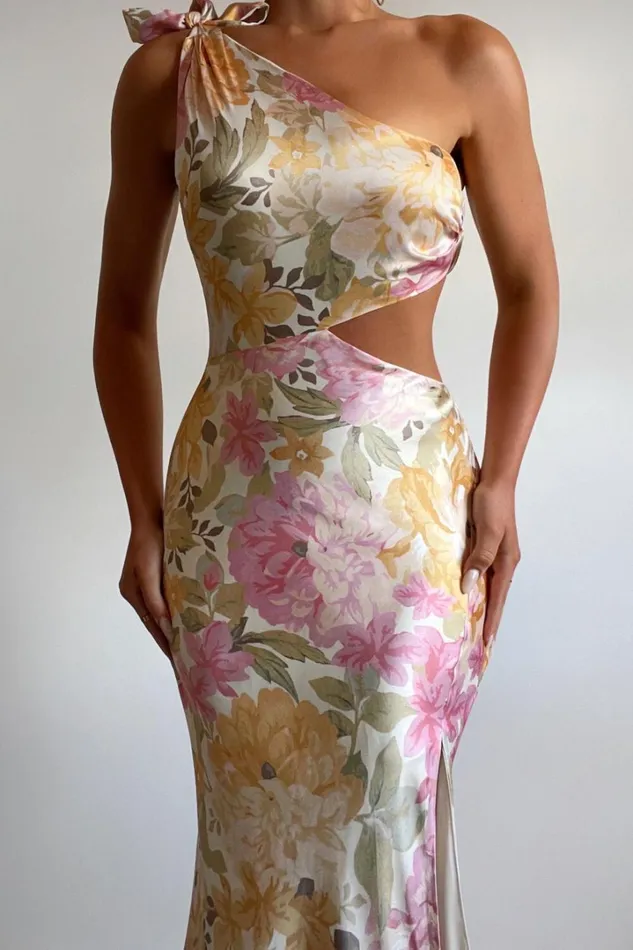 Glaucus Midi Dress 8211 One Shoulder Cut Out Dress In Elegant Rose Women Showpo Dresses Glaucus Midi Dress 8211 One Shoulder Cut Out Dress In Elegant Rose Women Showpo Dresses