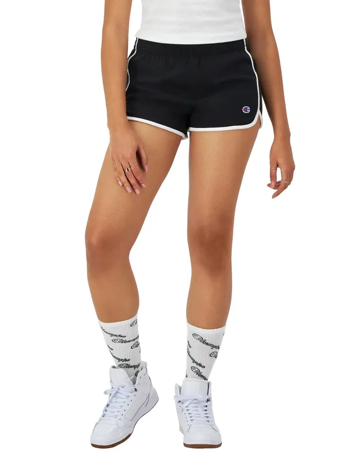 Gym Shorts C Logo 25034 Blackwhite Women Champion Shorts