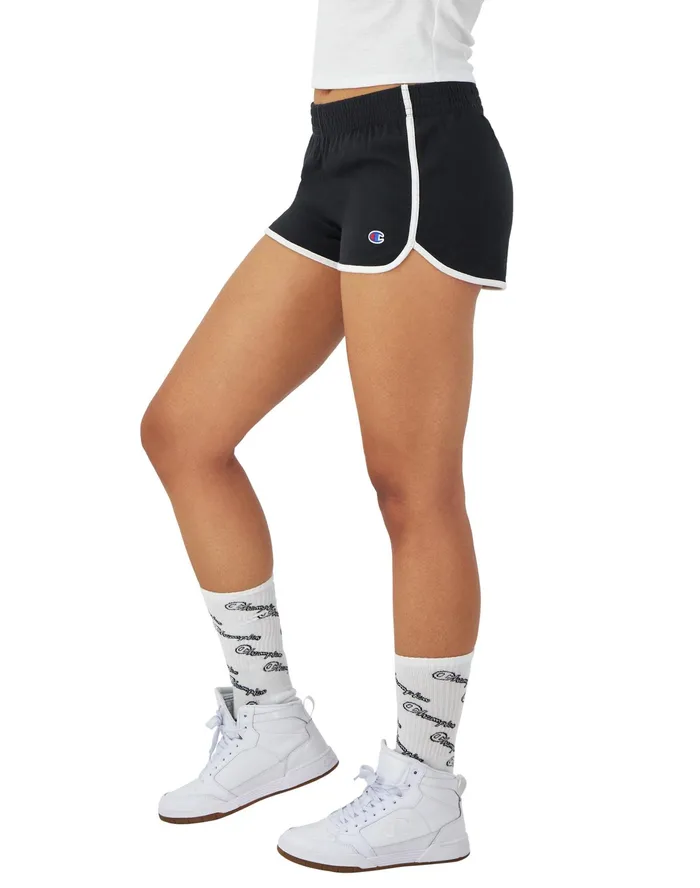 Gym Shorts C Logo 25034 Blackwhite Women Champion Shorts