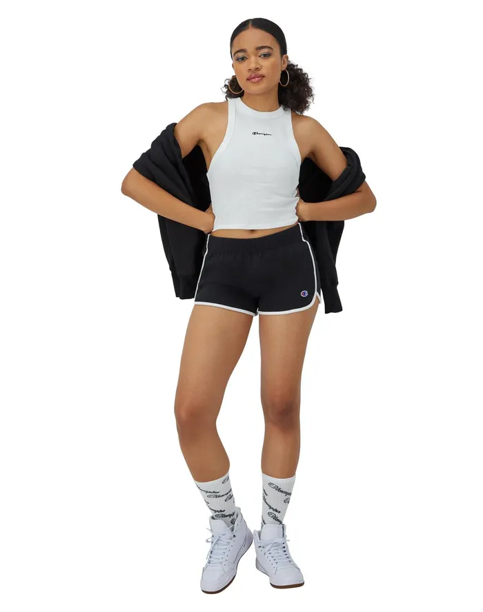 Gym Shorts C Logo 25034 Blackwhite Women Champion Shorts