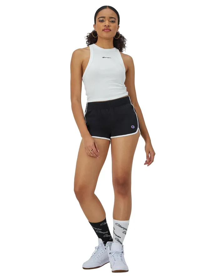 Gym Shorts C Logo 25034 Blackwhite Women Champion Shorts