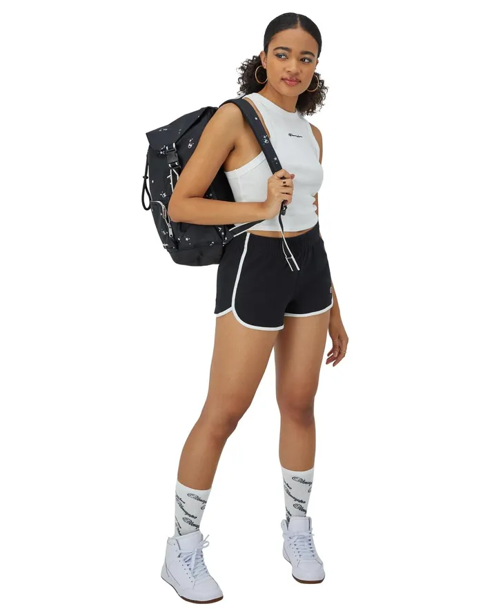 Gym Shorts C Logo 25034 Blackwhite Women Champion Shorts