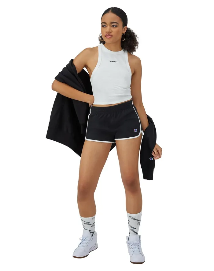 Gym Shorts C Logo 25034 Blackwhite Women Champion Shorts