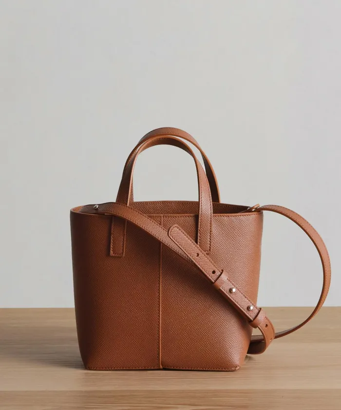 Handbags and Clutches Women Jenni Kayne Mini Leather Tote Saddle