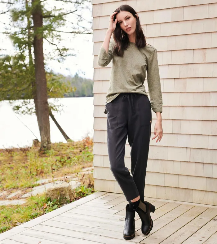 Hatley 34 Sleeve Breton 8211 Loden Green Women Tops