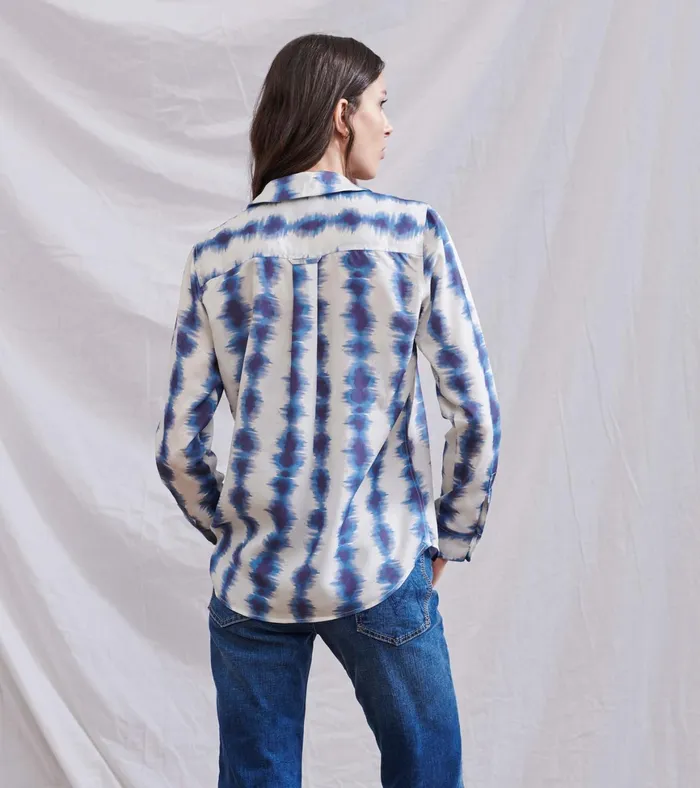 Hatley Ariane Shirt 8211 Linear Waves Women Tops