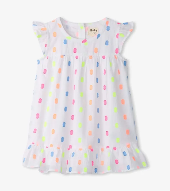 Hatley Baby and Toddler Girls Summer Dots Flounce Dress Baby and Toddler Dresses