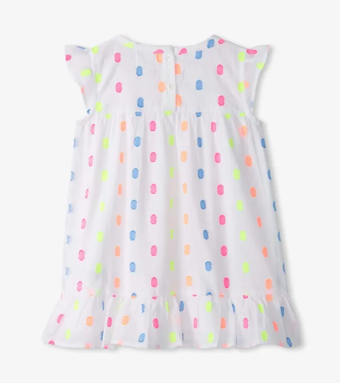 Hatley Baby and Toddler Girls Summer Dots Flounce Dress Baby and Toddler Dresses