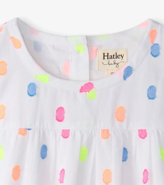 Hatley Baby and Toddler Girls Summer Dots Flounce Dress Baby and Toddler Dresses