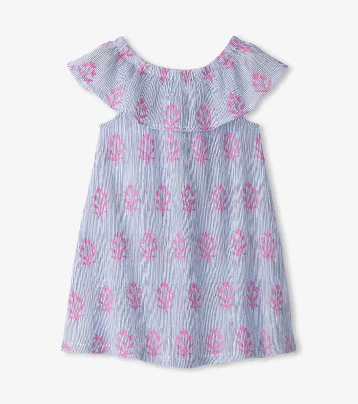 Hatley Baby and Toddler Girls Wild Flower Ruffle ALine Dress Baby and Toddler Dresses