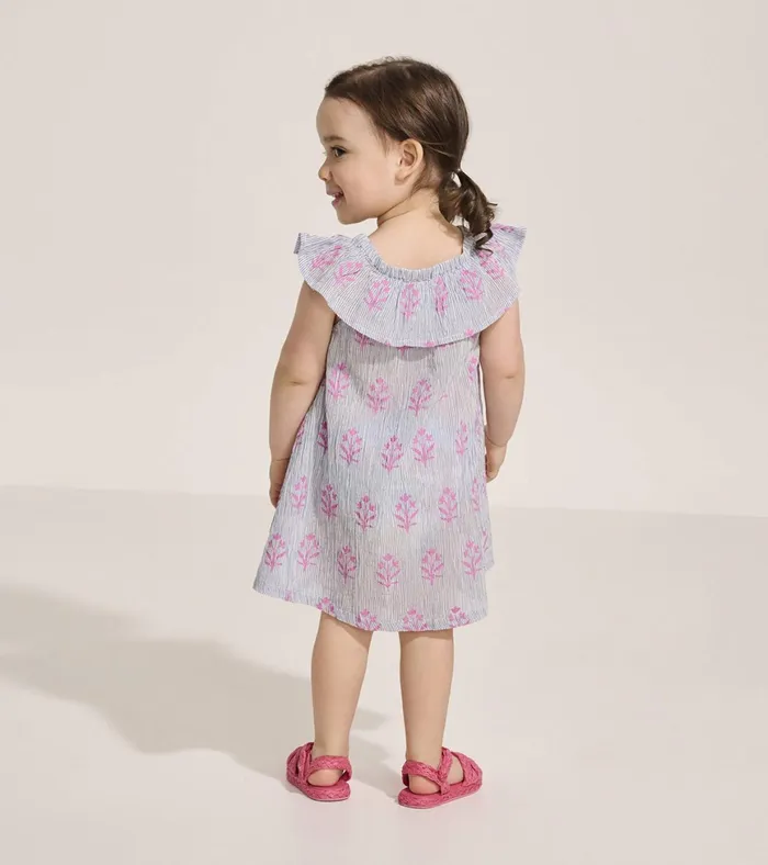 Hatley Baby and Toddler Girls Wild Flower Ruffle ALine Dress Baby and Toddler Dresses