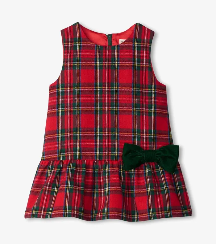 Hatley Baby and Toddler Red Plaid Pinafore Dress Baby and Toddler Dresses
