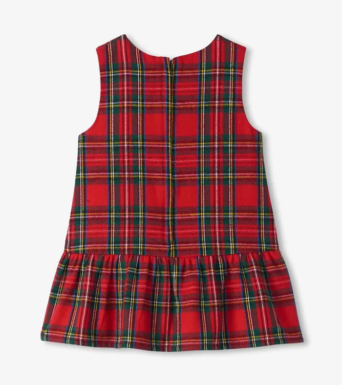 Hatley Baby and Toddler Red Plaid Pinafore Dress Baby and Toddler Dresses