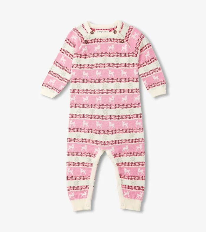 Hatley Baby Doe Fair Isle Sweater Romper Baby and Toddler Rompers