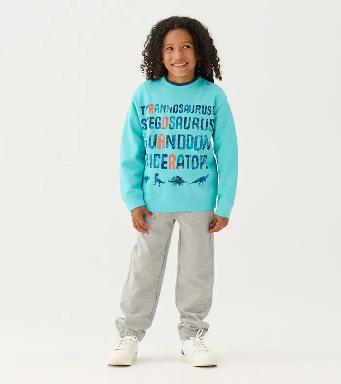 Hatley Boys Dinosaur Roar Sweatshirt Boys Sweaters