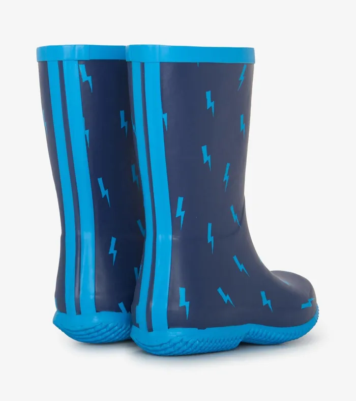 Hatley Boys Lightning Storm Packable Rain Boots BoysBaby and Toddler Rainwear