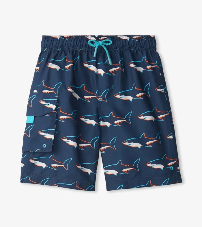 Hatley Boys Swimming Sharks Board Shorts Boys Swimwear