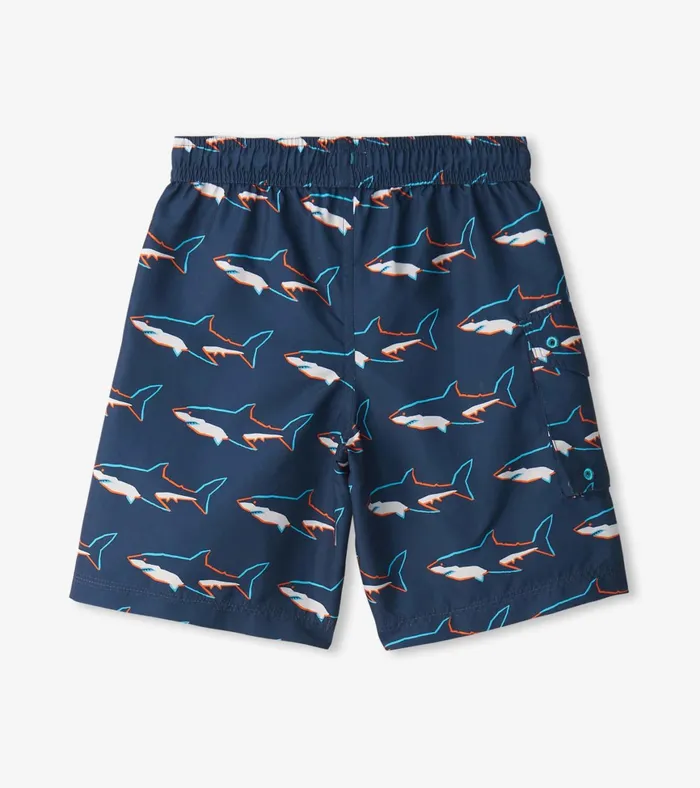 Hatley Boys Swimming Sharks Board Shorts Boys Swimwear