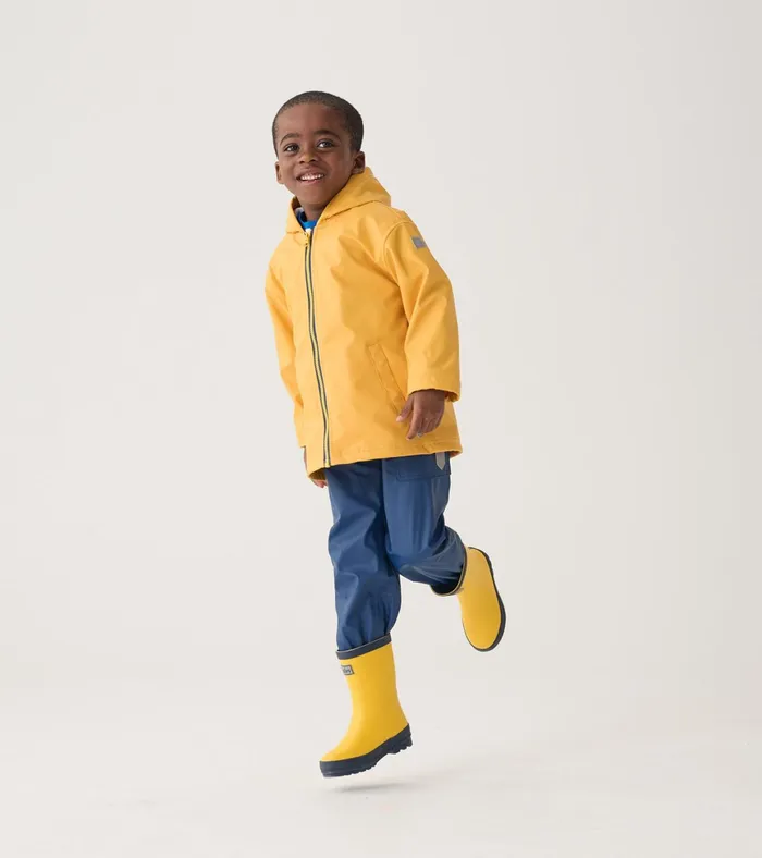 Hatley Classic Navy Rain Pants GirlsBoys Rainwear