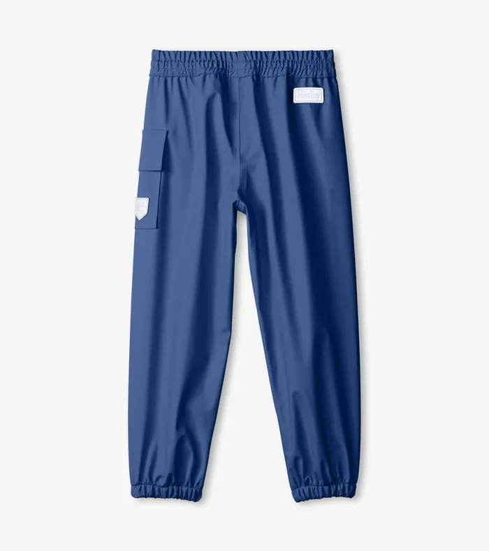 Hatley Classic Navy Rain Pants GirlsBoys Rainwear