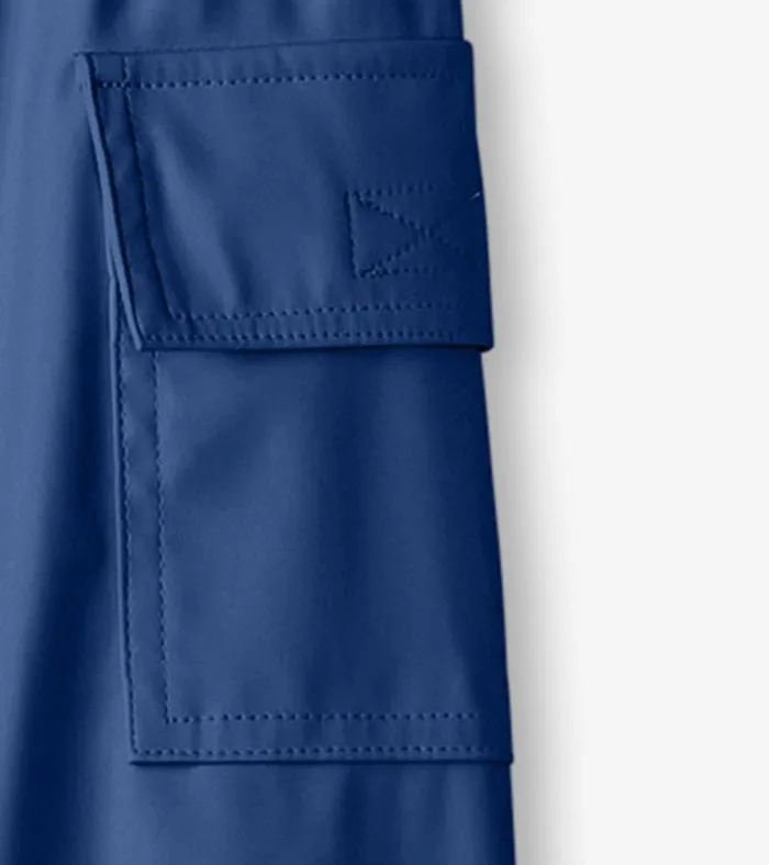 Hatley Classic Navy Rain Pants GirlsBoys Rainwear
