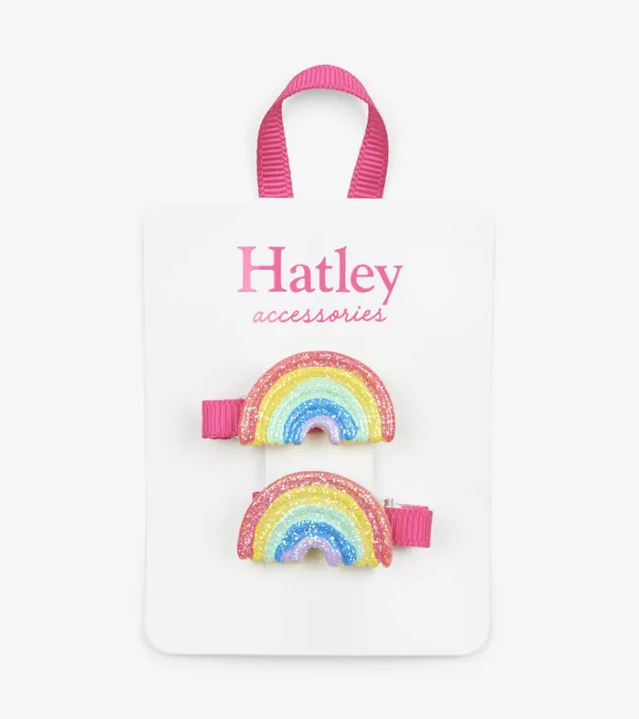 Hatley Double Rainbow Hair Clips Girls Accessories