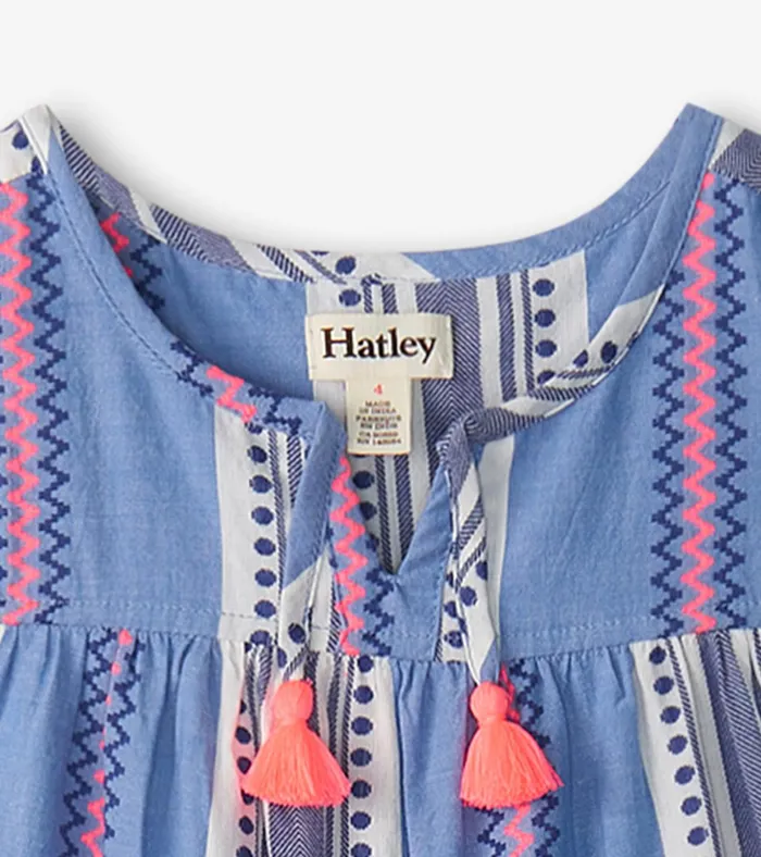 Hatley Girls Boho Stripe Tiered Dress Girls Dresses