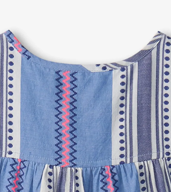 Hatley Girls Boho Stripe Tiered Dress Girls Dresses