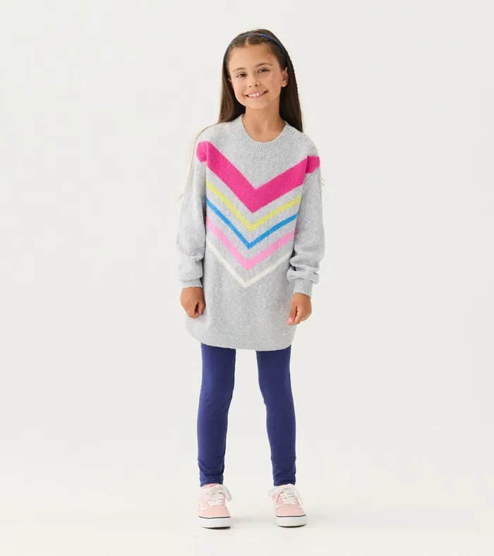 Hatley Girls Chevron Stripe Chunky Sweater Tunic Girls Sweaters
