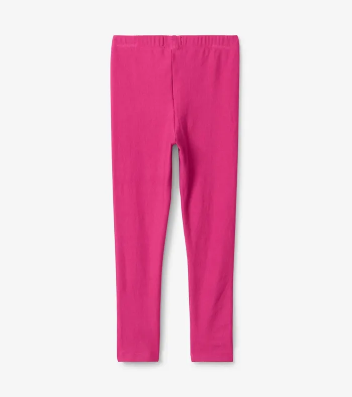 Hatley Girls Magenta Cozy Leggings Girls Bottoms