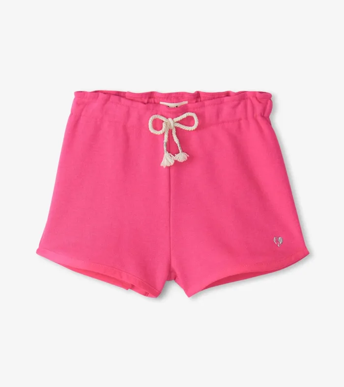 Hatley Girls Pink Paper Bag Shorts Girls Bottoms