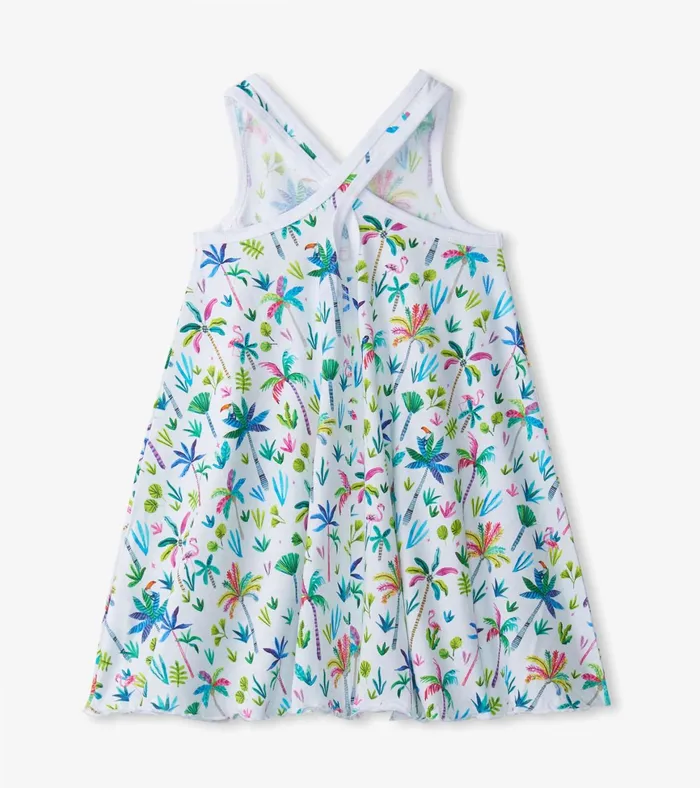 Hatley Girls Rainbow Palms Trapeze Dress Girls Dresses