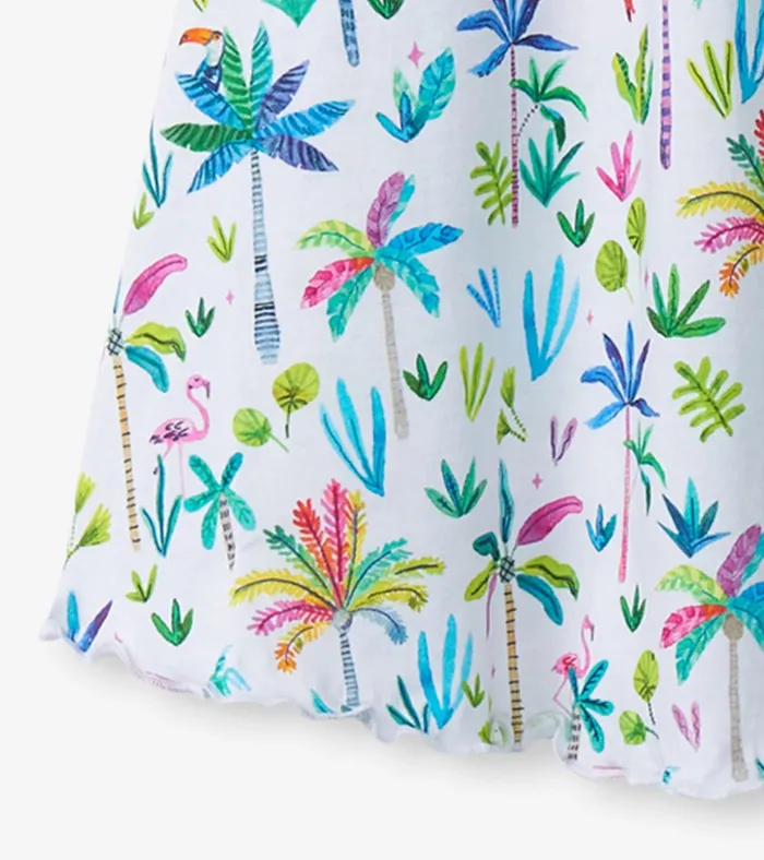 Hatley Girls Rainbow Palms Trapeze Dress Girls Dresses
